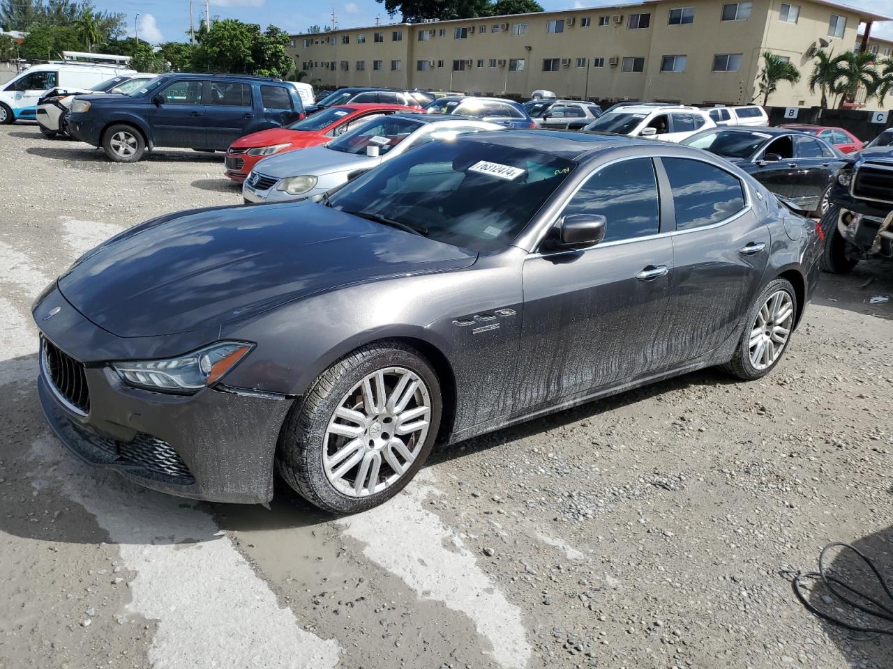 MASERATI GHIBLI 2016 gray  gas ZAM57XSA6G1175644 photo #1