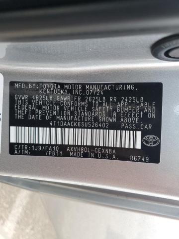 VIN 4T1DAACK6SU526402 2025 TOYOTA CAMRY no.13