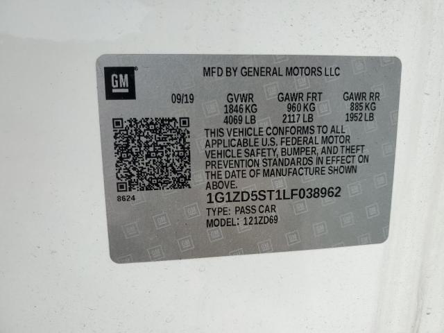 2020 CHEVROLET MALIBU LT - 1G1ZD5ST1LF038962