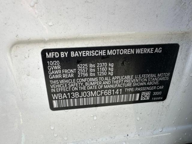 VIN WBA13BJ03MCF68141 2021 BMW 5 SERIES no.10