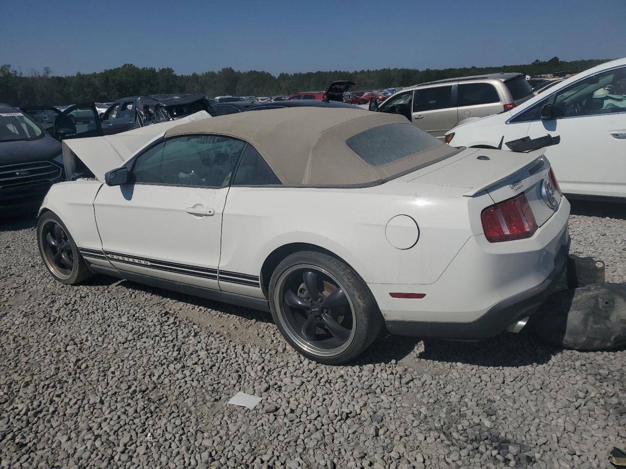 FORD MUSTANG 2012 white  gas 1ZVBP8EM4C5283148 photo #3