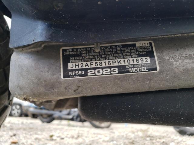 2023 HONDA NPS50 JH2AF5816PK101692