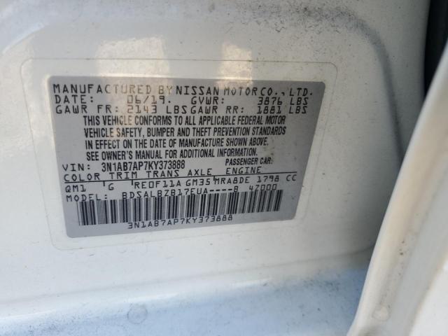2019 NISSAN SENTRA S - 3N1AB7AP7KY373888