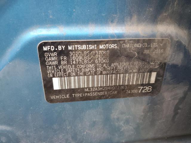 2017 MITSUBISHI MIRAGE ES - ML32A3HJ5HH012763