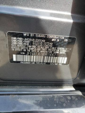 2021 SUBARU WRX LIMITE - JF1VA1J61M9819067