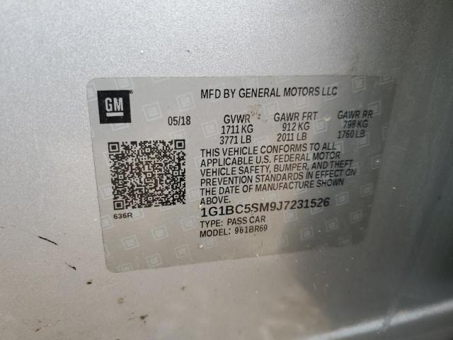 2018 CHEVROLET CRUZE LS - 1G1BC5SM9J7231526