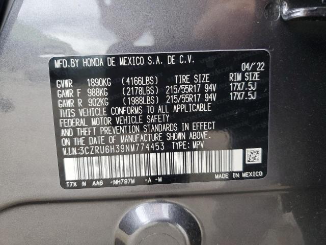 2022 HONDA HR-V LX - 3CZRU6H39NM774453