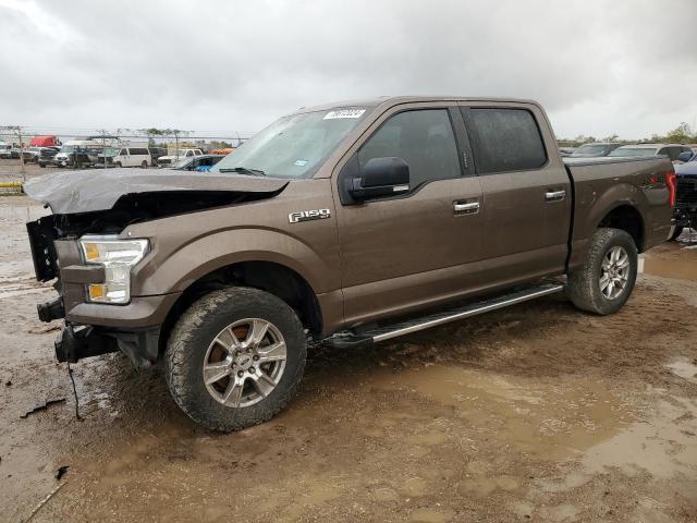 FORD F150 SUPER 2016 brown crew pic gas 1FTEW1EF2GKE41893 photo #1