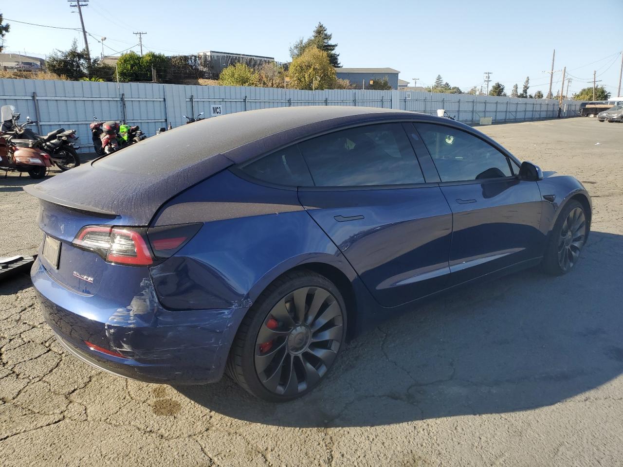 Lot #2991786150 2022 TESLA MODEL 3