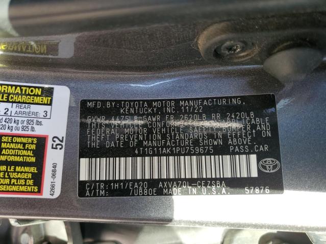 2023 TOYOTA CAMRY SE N - 4T1G11AK1PU759675