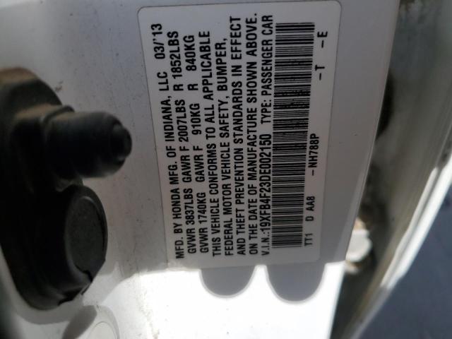 VIN 19XFB4F23DE002150 2013 Honda Civic, Hybrid no.12