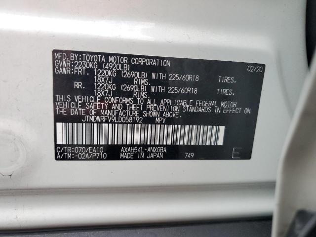 2020 TOYOTA RAV4 LIMIT - JTMDWRFV9LD058192