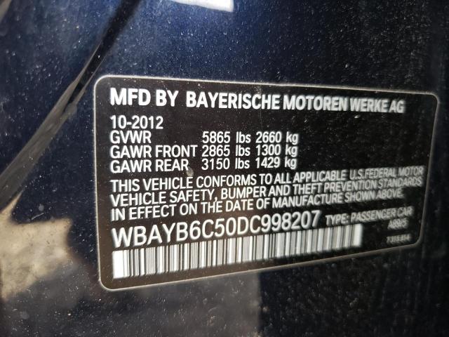 VIN WBAYB6C50DC998207 2013 BMW 7 SERIES no.11