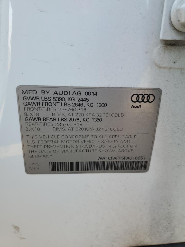 Lot #2994148410 2015 AUDI Q5 PREMIUM