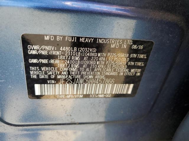 2017 SUBARU FORESTER 2 - JF2SJAWC5HH457866