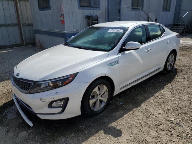 KIA OPTIMA HYB 2015 white sedan 4d hybrid engine KNAGM4AD6F5089089 photo #1