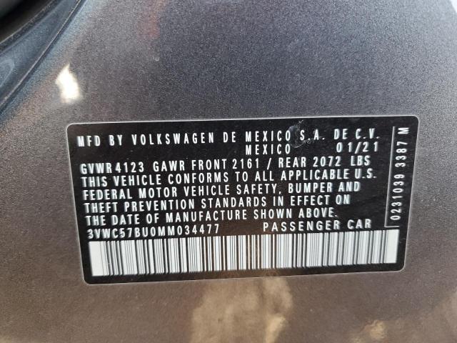 2021 VOLKSWAGEN JETTA S - 3VWC57BU0MM034477