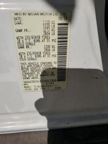 2020 NISSAN MURANO SV - 5N1AZ2BJXLN100766