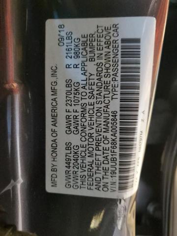 2019 ACURA TLX TECHNO - 19UUB1F68KA005846