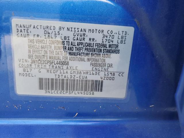 2015 NISSAN VERSA NOTE - 3N1CE2CP5FL445058