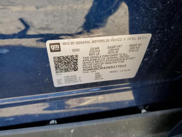 2022 CHEVROLET BLAZER 2LT - 3GNKBCR41NS177013