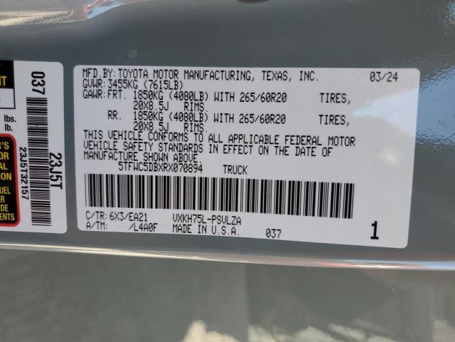 2024 TOYOTA TUNDRA CRE - 5TFWC5DBXRX070894