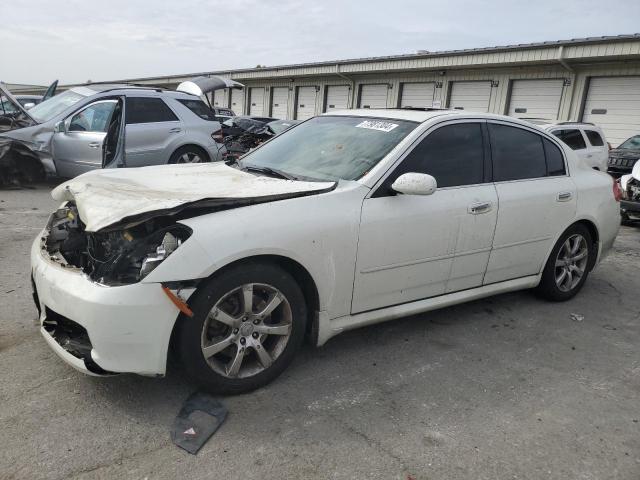 INFINITI G35 2006 white  gas JNKCV51E96M513981 photo #1