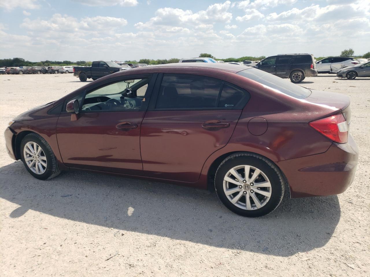 Lot #3030685107 2012 HONDA CIVIC EXL