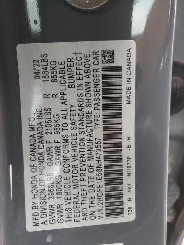 2022 HONDA CIVIC SI - 2HGFE1E58NH473557