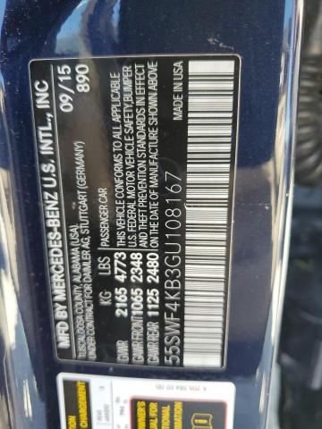 2016 MERCEDES-BENZ C 300 4MAT - 55SWF4KB3GU108167