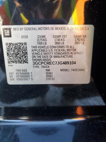 2018 CHEVROLET SILVERADO - 3GCPCREC7JG489104