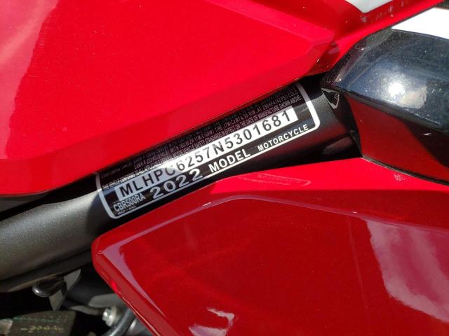 2022 HONDA CBR500 RA - MLHPC6257N5301681