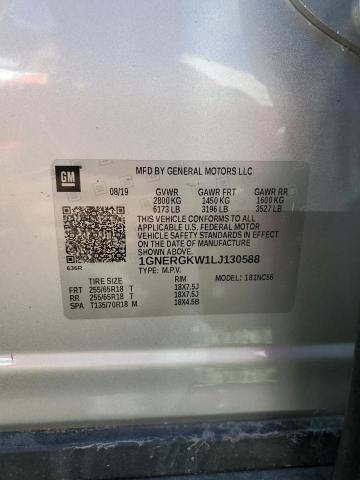 2020 CHEVROLET TRAVERSE L - 1GNERGKW1LJ130588