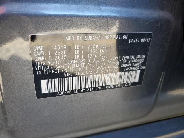 VIN 4S3BNAS68J3007876 2018 Subaru Legacy, Sport no.12