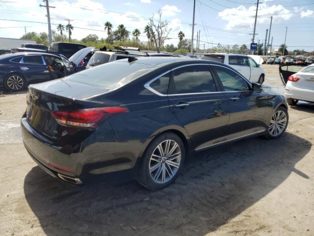 GENESIS G80 BASE 2018 black  gas KMHGN4JE6JU233985 photo #4