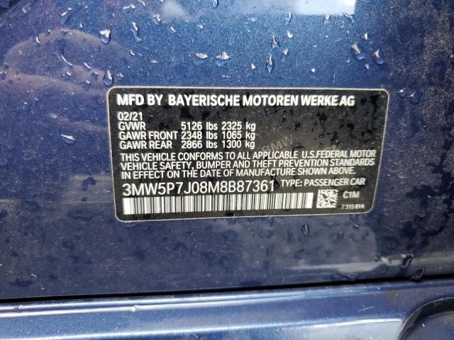 2021 BMW 330E - 3MW5P7J08M8B87361