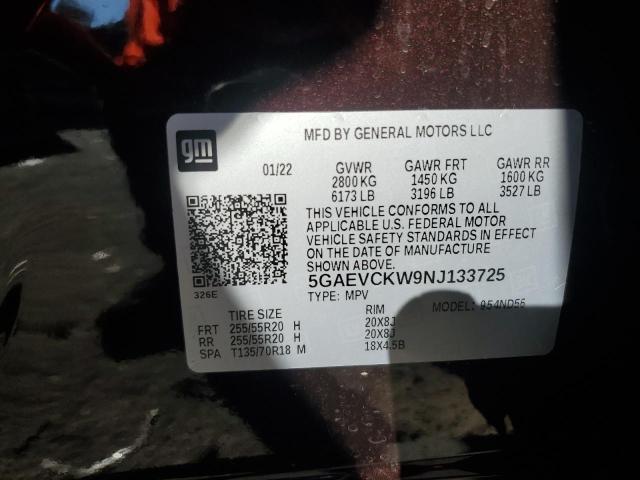 2022 BUICK ENCLAVE AV - 5GAEVCKW9NJ133725