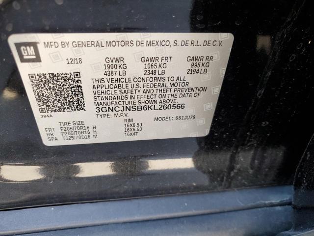 2019 CHEVROLET TRAX LS - 3GNCJNSB6KL260566