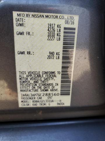 2016 NISSAN ALTIMA 2.5 - 1N4AL3AP7GC288560