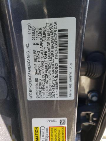 2021 ACURA TLX TECHNO - 19UUB6F42MA004903