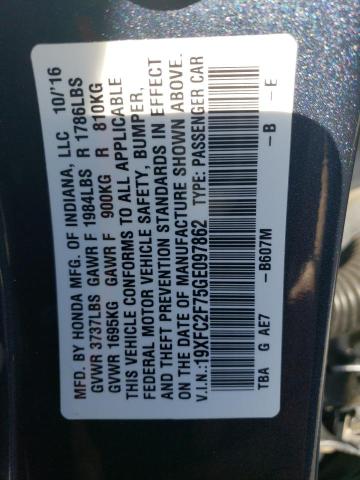 2016 HONDA CIVIC EX - 19XFC2F75GE097862