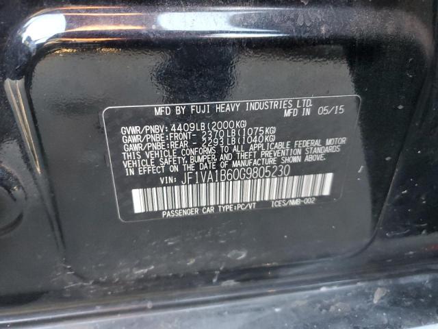 2016 SUBARU WRX JF1VA1B60G9805230