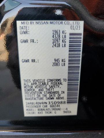 2023 NISSAN ALTIMA SV - 1N4BL4DV4PN350988