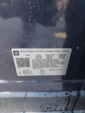 2019 CHEVROLET EQUINOX LT - 3GNAXKEV7KL175116