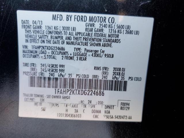 VIN 1FAHP2KTXDG224686 2013 Ford Taurus, Sho no.12