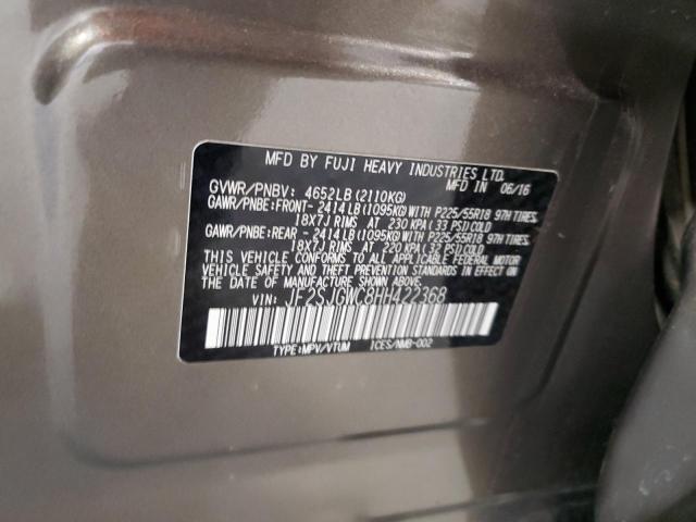 2017 SUBARU FORESTER 2 - JF2SJGWC8HH422368