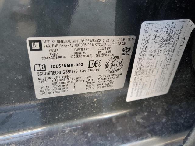 2017 CHEVROLET SILVERADO - 3GCUKREC8HG335775