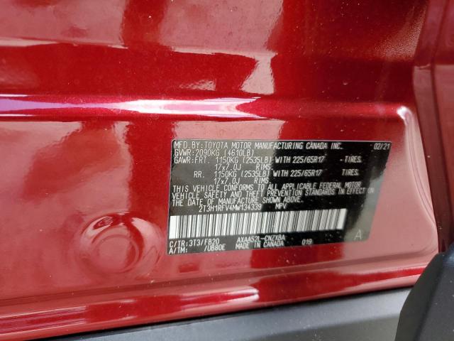 VIN 2T3H1RFV4MW134339 2021 Toyota RAV4, LE no.13