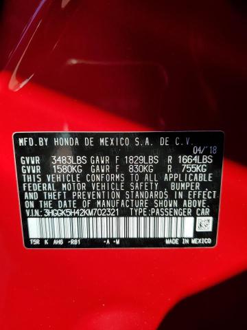 2019 HONDA FIT LX - 3HGGK5H42KM702321
