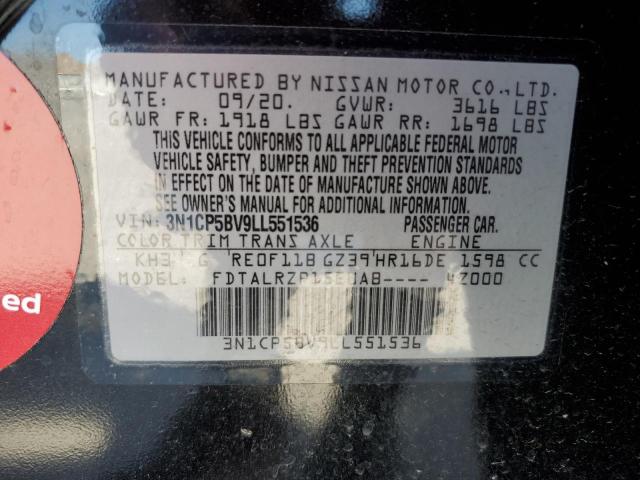 2020 NISSAN KICKS S - 3N1CP5BV9LL551536